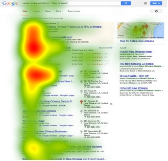 Nutzerfokus bei Google-Suchergebnissen Nutzerfokus bei Google-Suchergebnissen